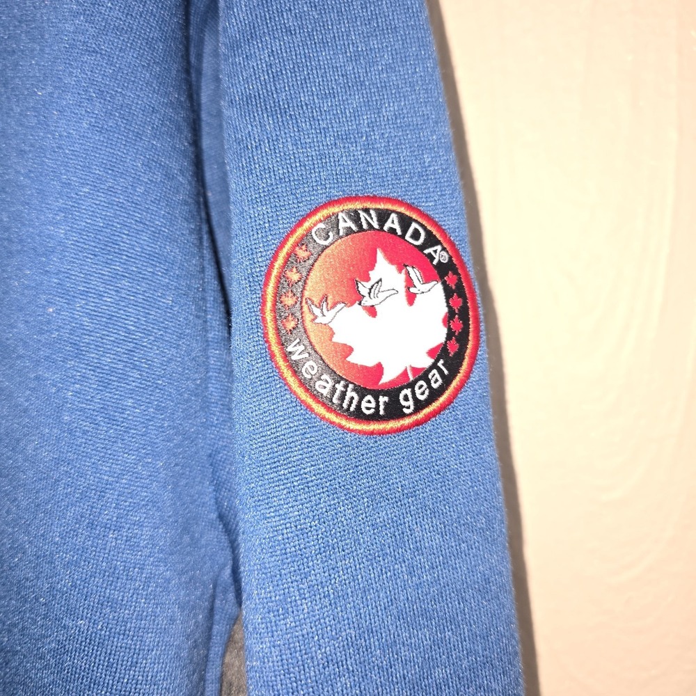 NWT MENS Canada Weathergear BLUE Black 1/4 Zip Pullover Mock Neck Heritage XXL - Picture 3 of 9